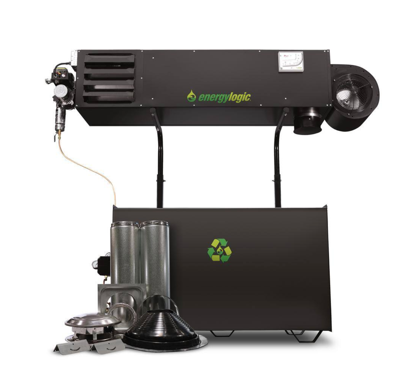 Complete Energylogic EL140H w/ 250 Gallon Tank & Flue Kit (CALL FOR PROMOTIONS)