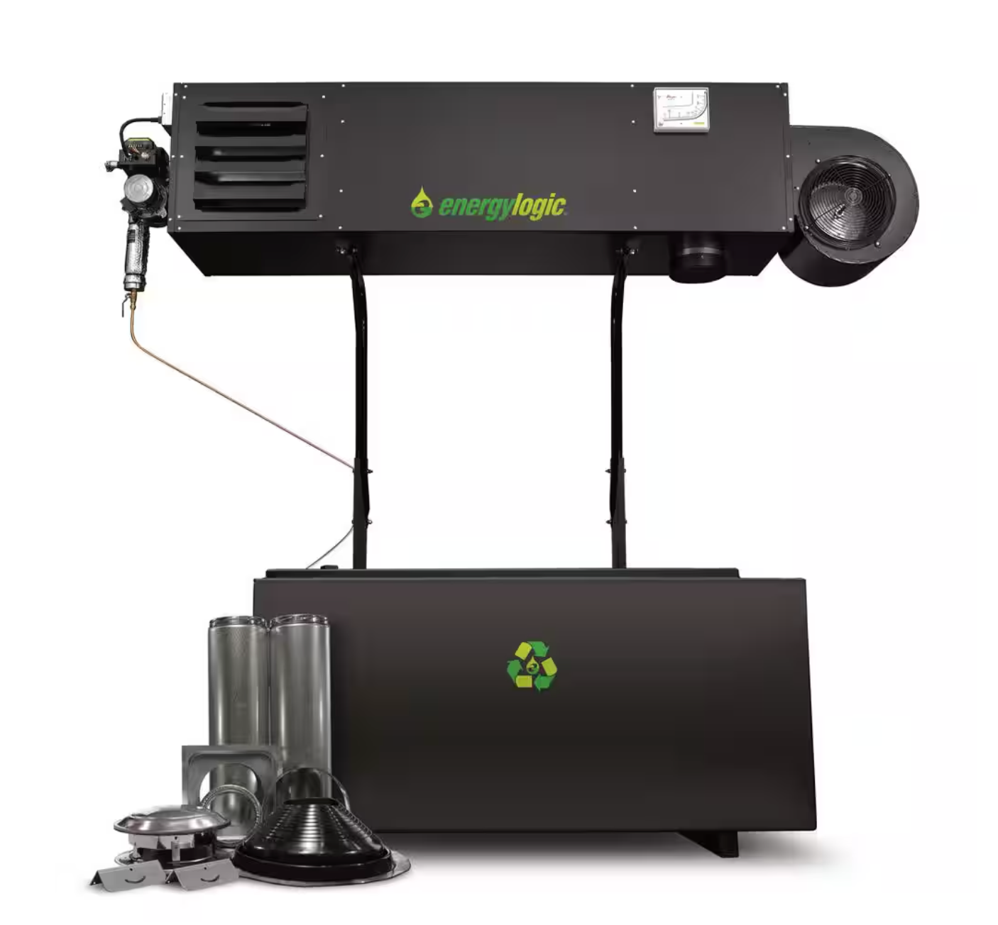 Complete Energylogic EL350H w/ 250 Gallon Tank & Flue Kit - 1350101
