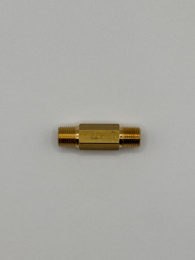 Hex Nipple 1/8" MPT x 11/2" Brass
